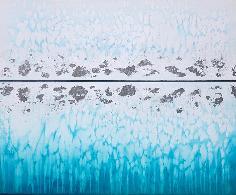 Kerry Langlois artwork 'GLACIAL SWIM' available at Canada House Gallery - Banff, Alberta