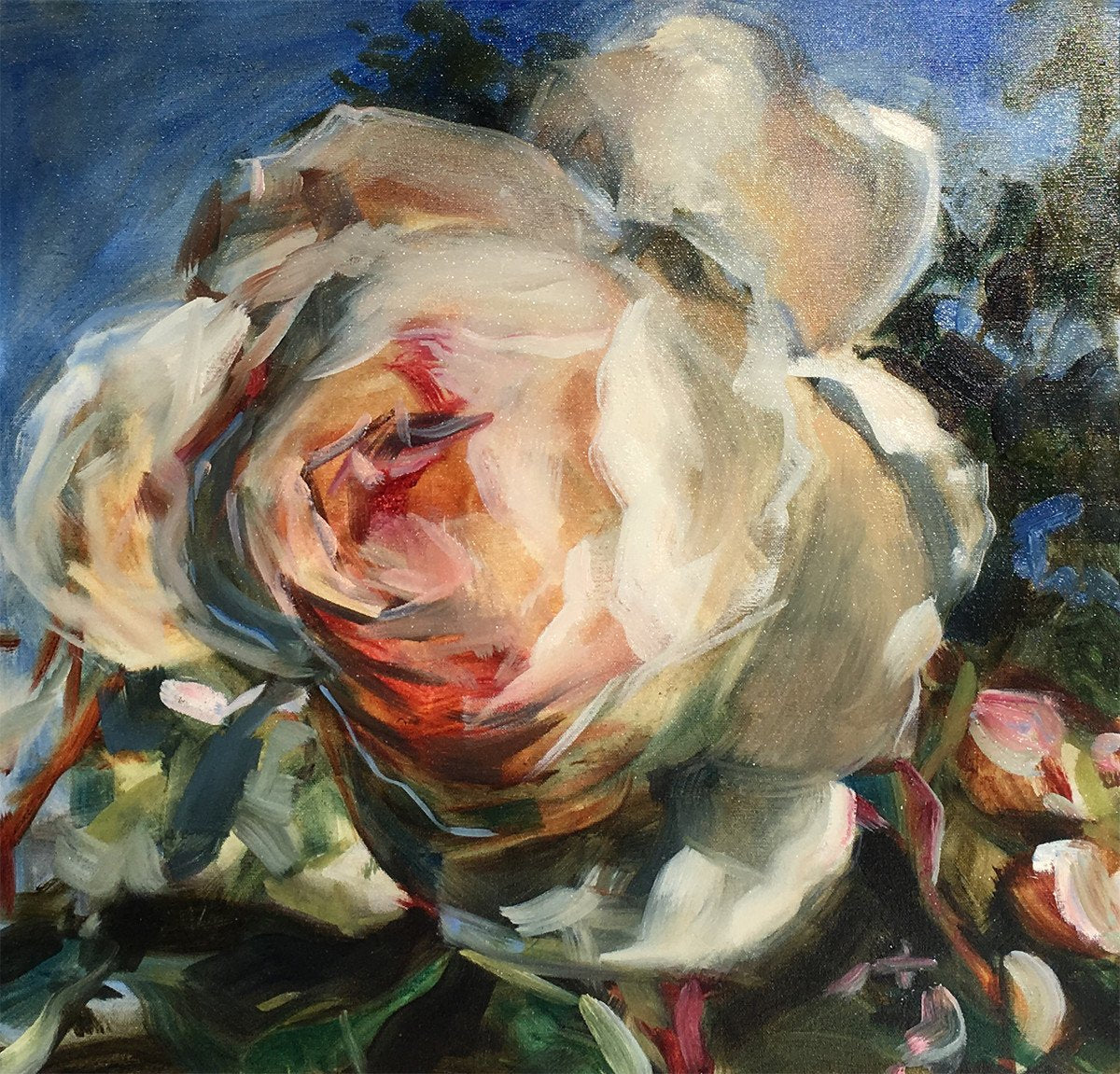 Jamie Evrard Artwork | Rich, colorful, gestural, floral, landscape, and still life watercolor and oil painting.