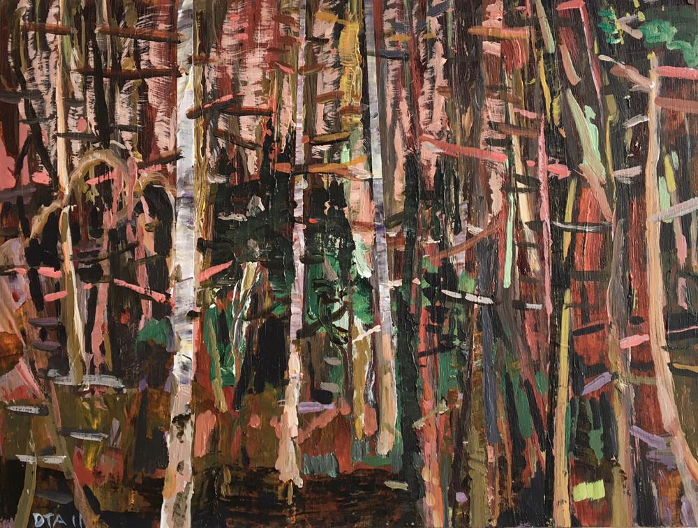 David T. Alexander Artwork | Colourful abstracts of water reflections and landscape paintings.